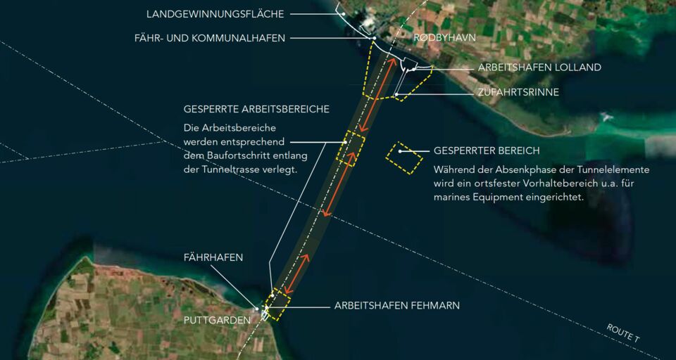 Baustellenarbeiten am Fehmarnbelttunnel