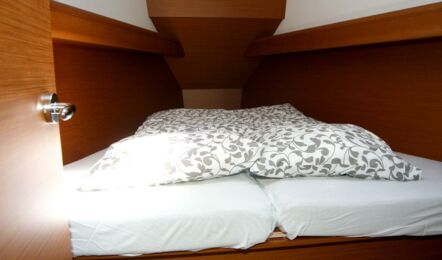 Bugkabine der Sun Odyssey 389 Lioba in Heiligenhafen
