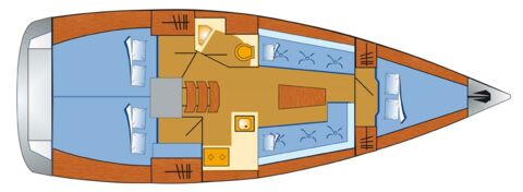 Bavaria-cruiser-34-„Larabay“-schiffsriss