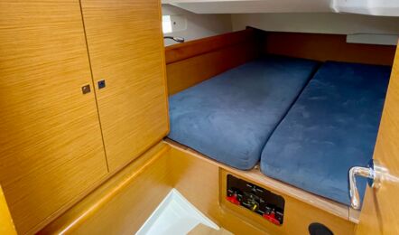 Achterkabine Steuerbord Innenaufnahme der Sun Odyssey 439 "Bruce" in Heiligenhafen