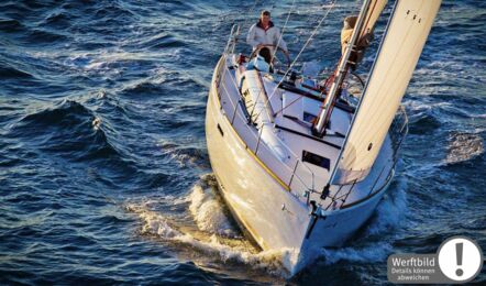 Bug und Deckaufnahme einer Sun Odyssey 389 in Heiligenhafen