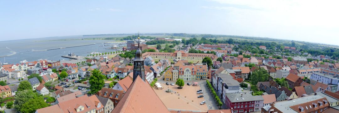 Barth Altstadt vom Kirchturm