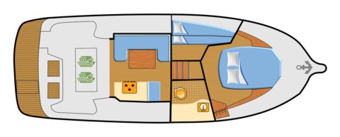 St-30-cruiser-flybridge-sarina-schiffsriss